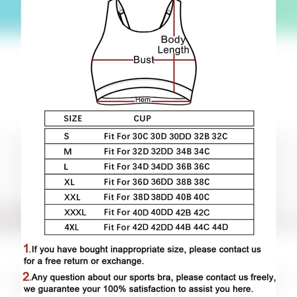 Yianna. Damen Sport Bra. Size Medium. - Picture 5 of 9